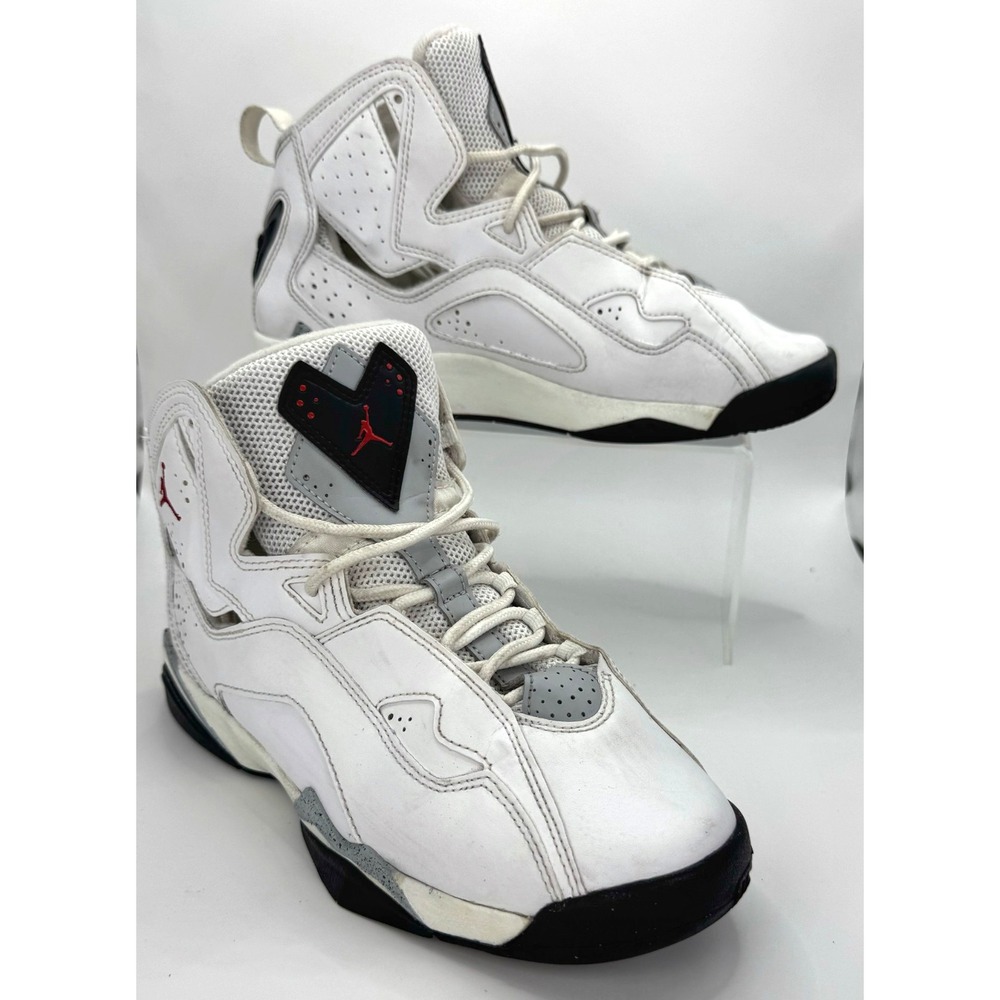 Jordan Flight True Flight GS 343795-121 White Red Black Sneakers 5.5Y/W Sz 7